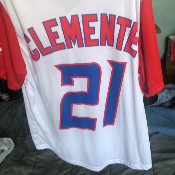 Baseball Puerto Rico Roberto Clemente Jersey size L - Picture 5 of 6